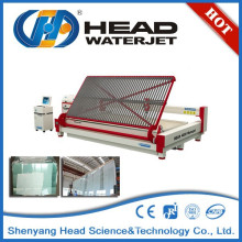 Glass product industry water jet cut glass covering cutting